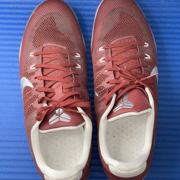 Size 18- Men’s Nike Kobe 11 XI TB Team Red Silver Sneakers Shoes 856485-662 - Picture 5 of 8